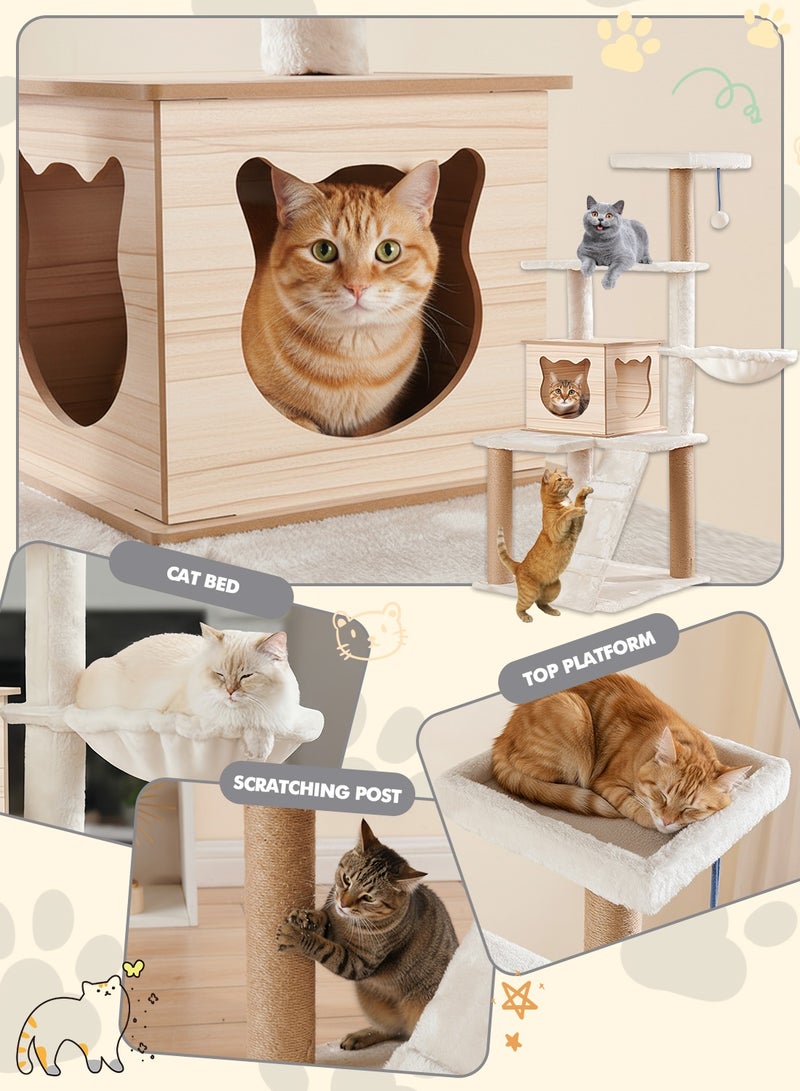 Kidle Cat Tree Cat Climbing Frame Cat Tower Cat Toys for Kittens Cat House Activity and Rest - Image 5